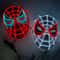 Cosplay Spider Full Face Mask with LED Lights Halloween Disguise Mask for Parties Carnivals