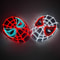 Cosplay Spider Full Face Mask with LED Lights Halloween Disguise Mask for Parties Carnivals