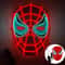Cosplay Spider Full Face Mask with LED Lights Halloween Disguise Mask for Parties Carnivals