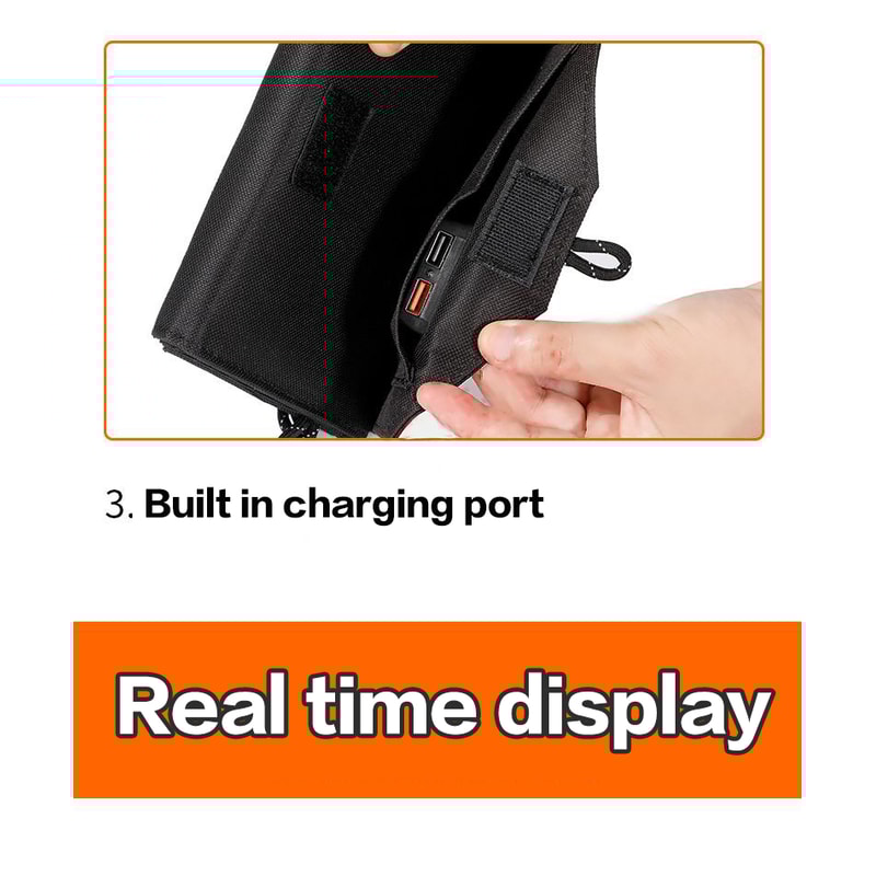 Portable Solar Panels Charger, Foldable Solar Panel for Full-Time Power Supply, Ideal for Camping, Hiking & Travel