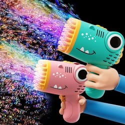 dinosaur bubble machine, electric handheld bubble gun for outdoor parties, weddings & kids play no bubble water included