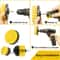 3pcs Drill Brush Attachment Set Power Scrubber for Showers Tubs Tile Grout Deep Cleaning Kit