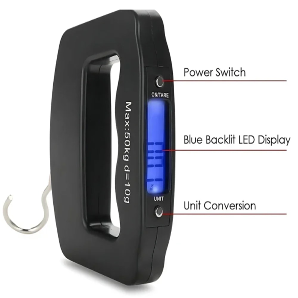 Travel Luggage Scale Compact Digital Hanging Scale 4