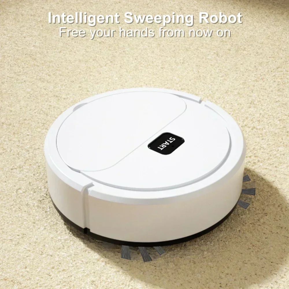 Powerful Robotic Vacuum Cleaner AllinOne Home Cleaning with Sweeping Mopping USB Charging