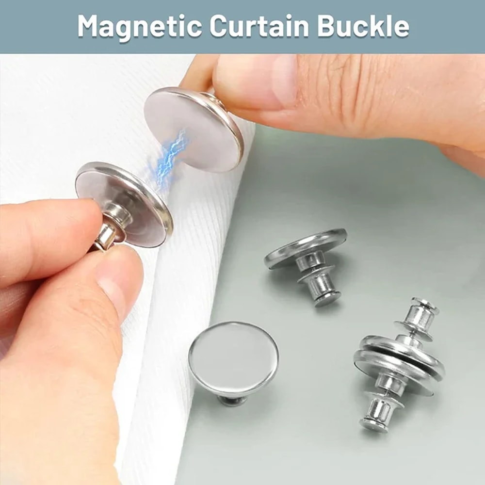 Magnetic Curtain Clip Strong Magnetic Button Clip For Window Screens Blackout Curtains Home Decor 3