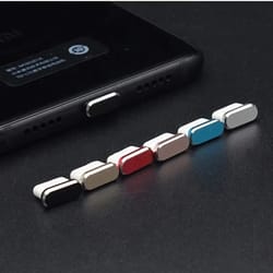 anti-dust plug cover cap, aluminum alloy type-c port protector for phones