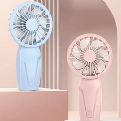 portable handheld small fan, usb rechargeable abs lightweight handheld small fan for travel, office and cooling relief