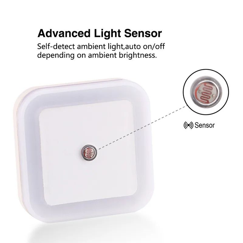 Wireless LED Night Light Sensor Plugin Lamp Mini Lighting For Bedroom Living Room Kids Room 360 Lig 3