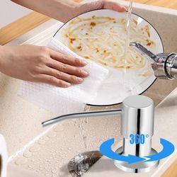 soap dispenser for kitchen sink countertop soap dispenser pump with silicone extension tube