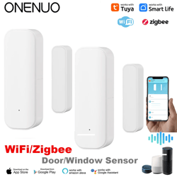 tuya wifi/zigbee window door sensor smart home security alarm system with alexa & google home voice control