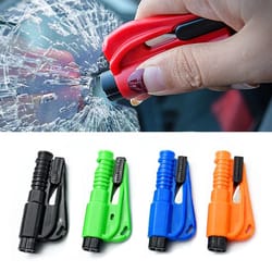 mini safety hammer keychain, emergency car escape tool, life saving glass breaker for broken windows