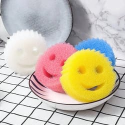 dishwashing sponge cloth, heavy-duty scouring pad for kitchen & bath, stain-resistant, odor-free magic cleaning wipe