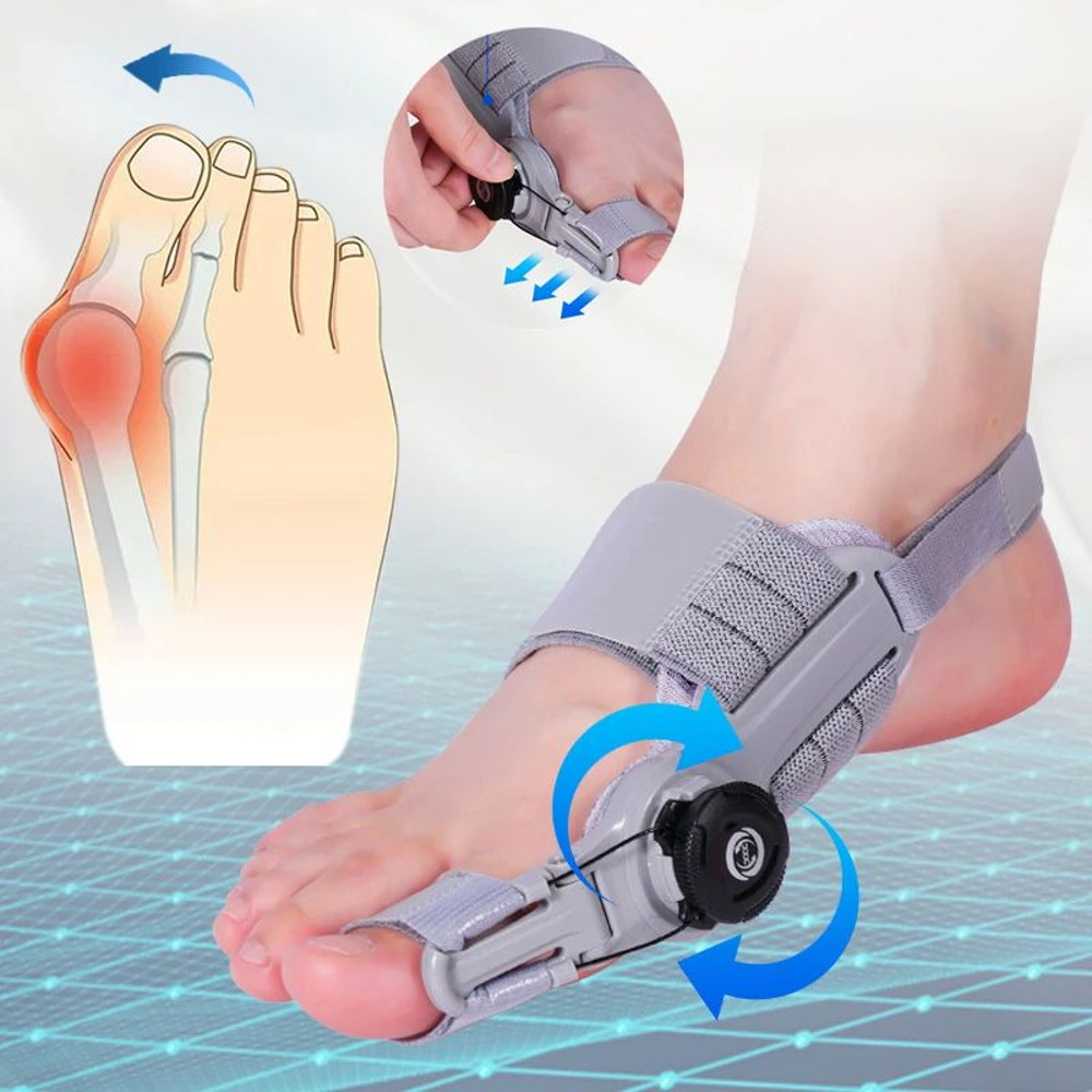 Adjustable Bunion Corrector Unisex Rotatable Toe Separator  Hallux Valgus Brace For Straightening B 0