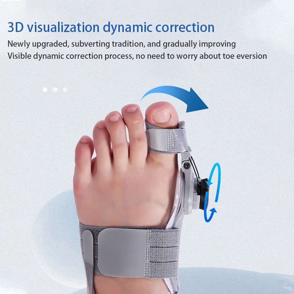 Adjustable Bunion Corrector Unisex Rotatable Toe Separator  Hallux Valgus Brace For Straightening B 1