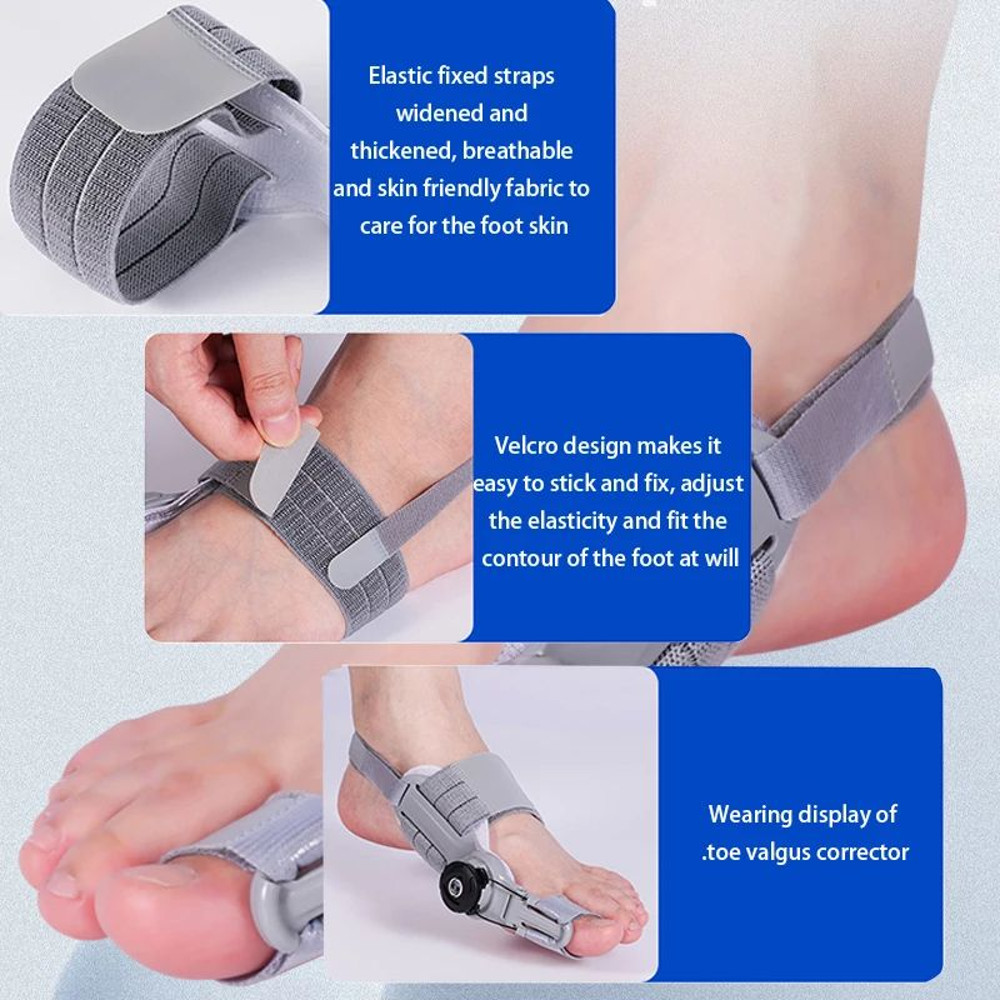 Adjustable Bunion Corrector Unisex Rotatable Toe Separator  Hallux Valgus Brace For Straightening B 5