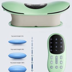 electric lumbar traction massager for back pain relief, adjustable vibration spine support waist massage machine