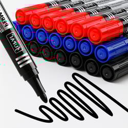 permanent marker pen fine point waterproof ink set, fine color marker pens for precision writing & art