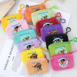 moana plush wallet for girls, mini cartoon maui coin purse, cute square storage bag, key holder, gift idea