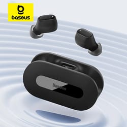 baseus bowie tws earphone bluetooth 5.3, wireless sports headset, fast charge mini in ear earbuds