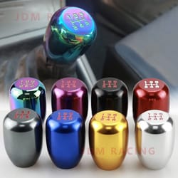 universal 5-speed aluminum gear shifter knob – manual transmission & automatic shift lever