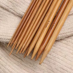 36cm carbonized sweater knitting needle set, thick & long knitting needles for hats, scarves, and sweaters durable