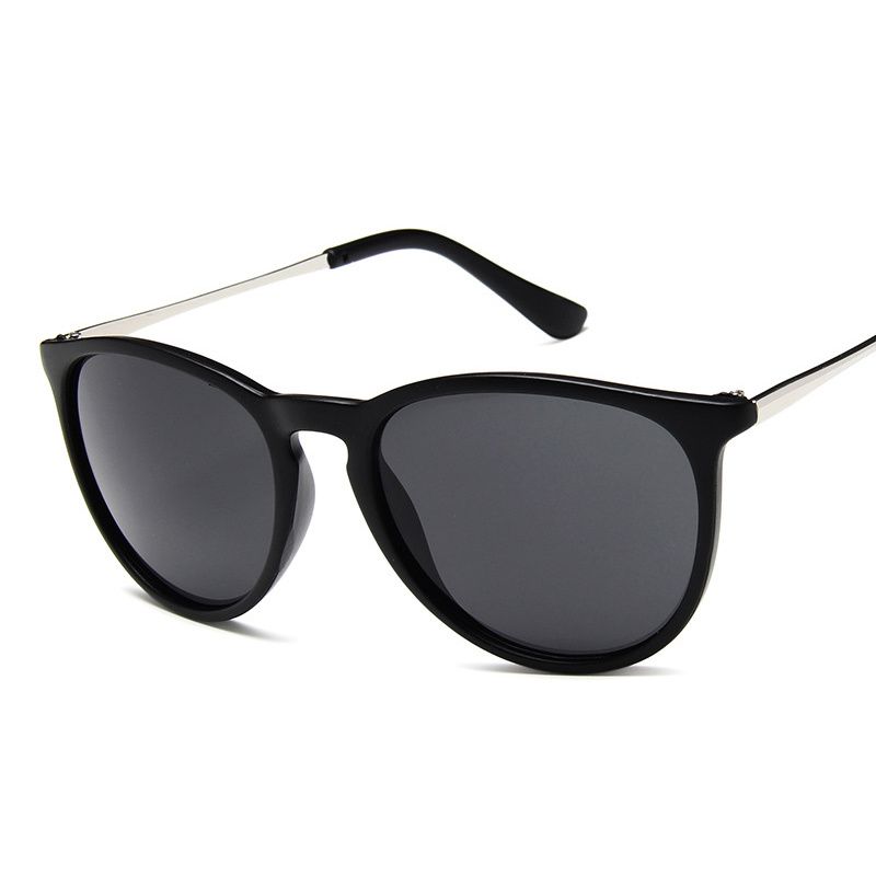 Men Retro Cat Eye Sunglasses Clear Vintage Fashion Shades With Mirrored Finish 3
