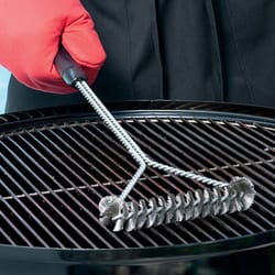 heavy duty bbq grill brush , stainless steel bristles, non stick cleaning tool for barbecue accessories