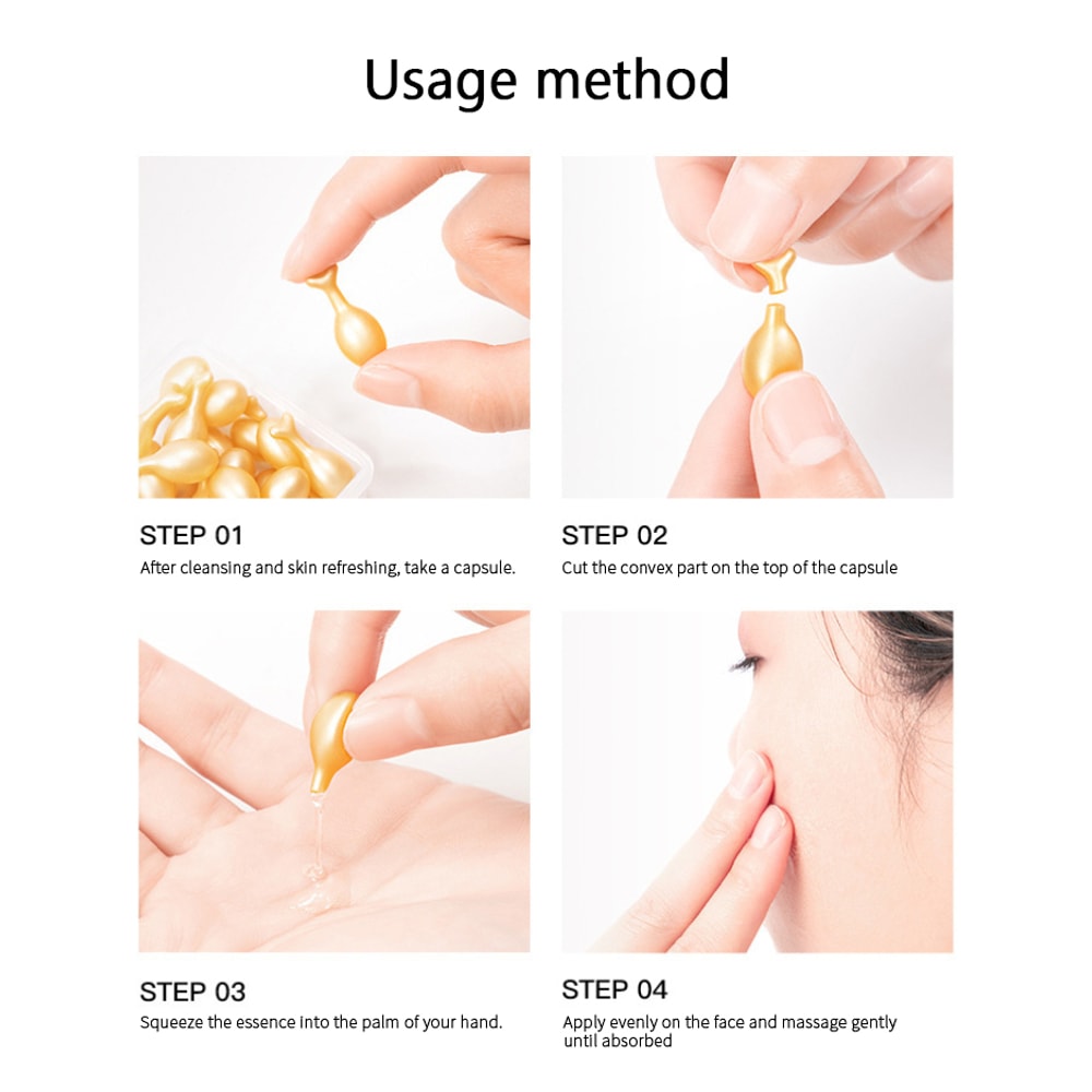 Collagen Face Care Capsules, Anti Aging Serum for Whitening, Wrinkle Remover, and Firming