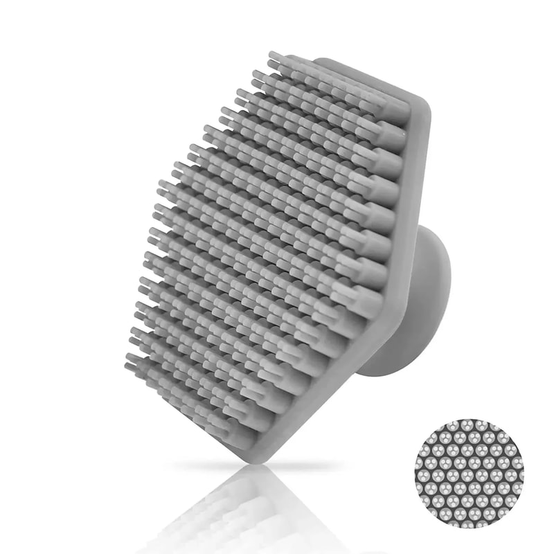 Men Facial Cleaning Brush Silicone Scrubber For Deep Pore Cleanse Shave Massage 2
