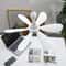 Silent 6 Leaves USB Powered Ceiling Canopy Fan With Remote Control Timing 4 Speed Hanging Fan For C 0