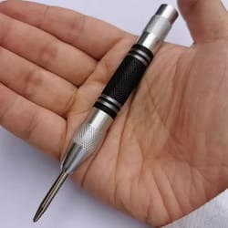 automatic center punch, precision drill locator for carpentry, metalworking & diy projects
