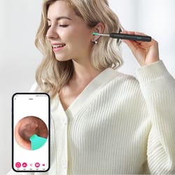 ear wax removal tool with hd camera, 3-in-1 otoscope, earpick & endoscope cleaning set