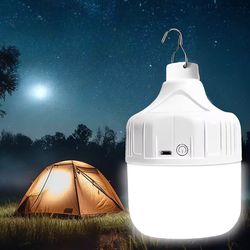 portable usb rechargeable camping light, high power led tent lantern for outdoor & emergency use