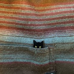 cute tiny black cat enamel pin, cartoon animal brooch for jewelry, jackets & gift giving