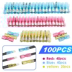 electrical heat shrink male & female spade wire connectors waterproof terminals set