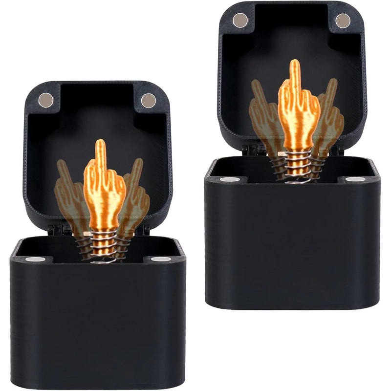 Funny Middle Finger Gift Box Best Gag Prank Present for Adults White Elephant Christmas Joke Gift