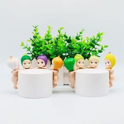 sonny angel harvest series blind box fruit vegetable figures, cute doll ornament for kids
