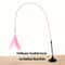 Interactive Cat ToyFeather Wand With Bell Long Suction Cup PoleStimulating Teaser Toy For Playful 9