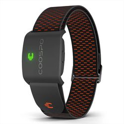 professional armband hr monitor, hw9 optical heart rate tracker with hr zones, calorie tracking & 200+ app compatibility