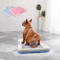 portable dog training toilet,indoor potty for small dogs &cats with puppy pad holder,47cm tray for puppy pad training bo