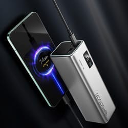 portable screen display power bank, , port output, ultra-fast portable charger