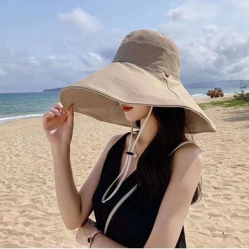 Double Sided Sun Protection Hat Anti UV Protection Beach Hat For Summer 2