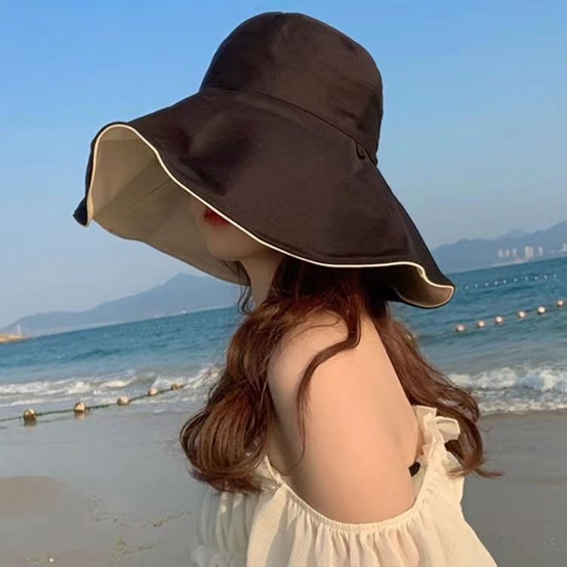 Double Sided Sun Protection Hat Anti UV Protection Beach Hat For Summer 6
