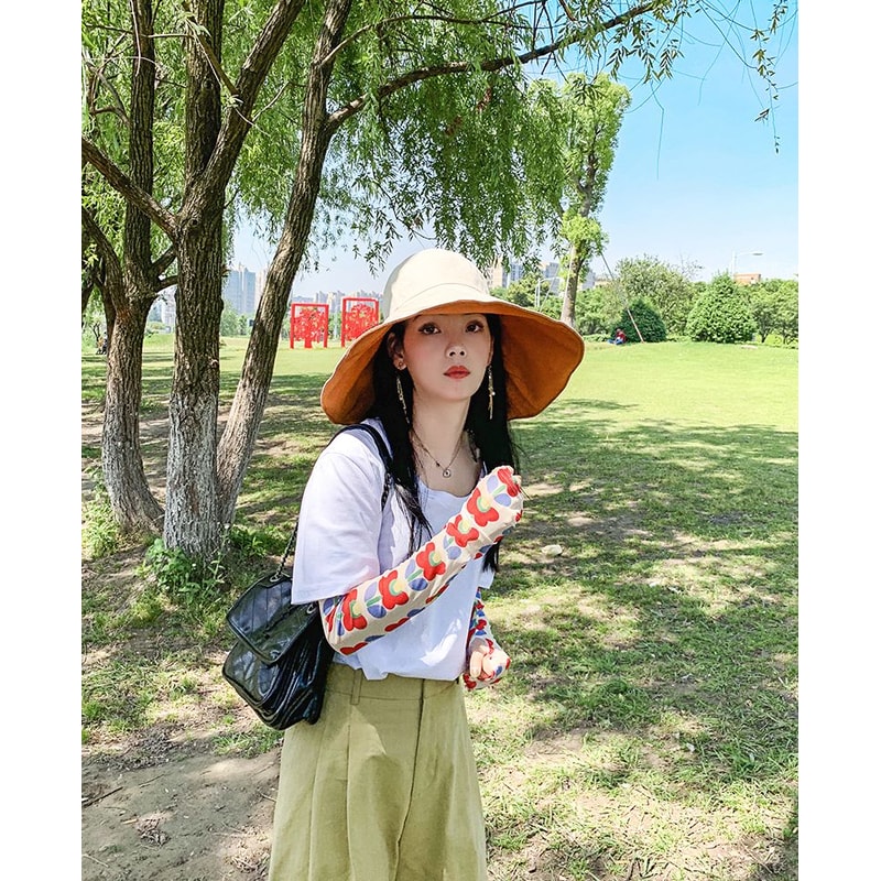 Double Sided Sun Protection Hat Anti UV Protection Beach Hat For Summer 8