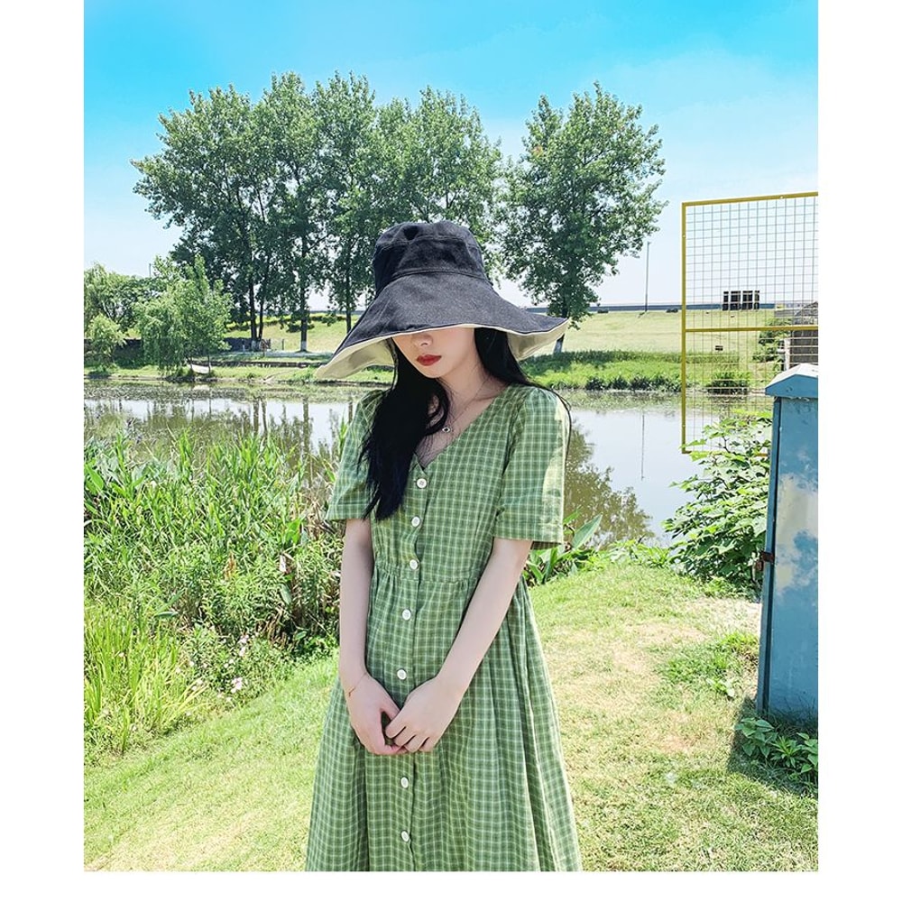 Double Sided Sun Protection Hat Anti UV Protection Beach Hat For Summer 11