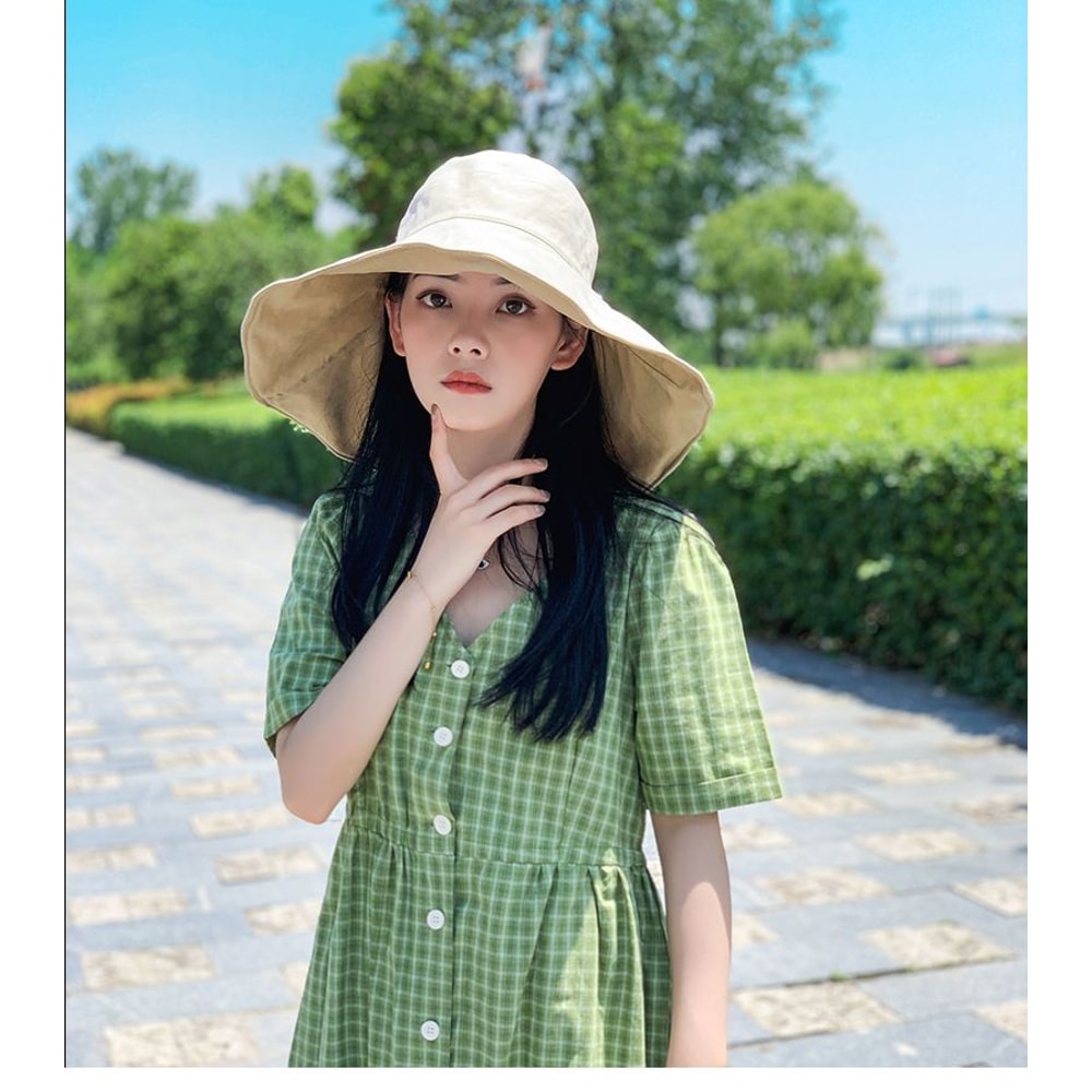 Double Sided Sun Protection Hat Anti UV Protection Beach Hat For Summer 14