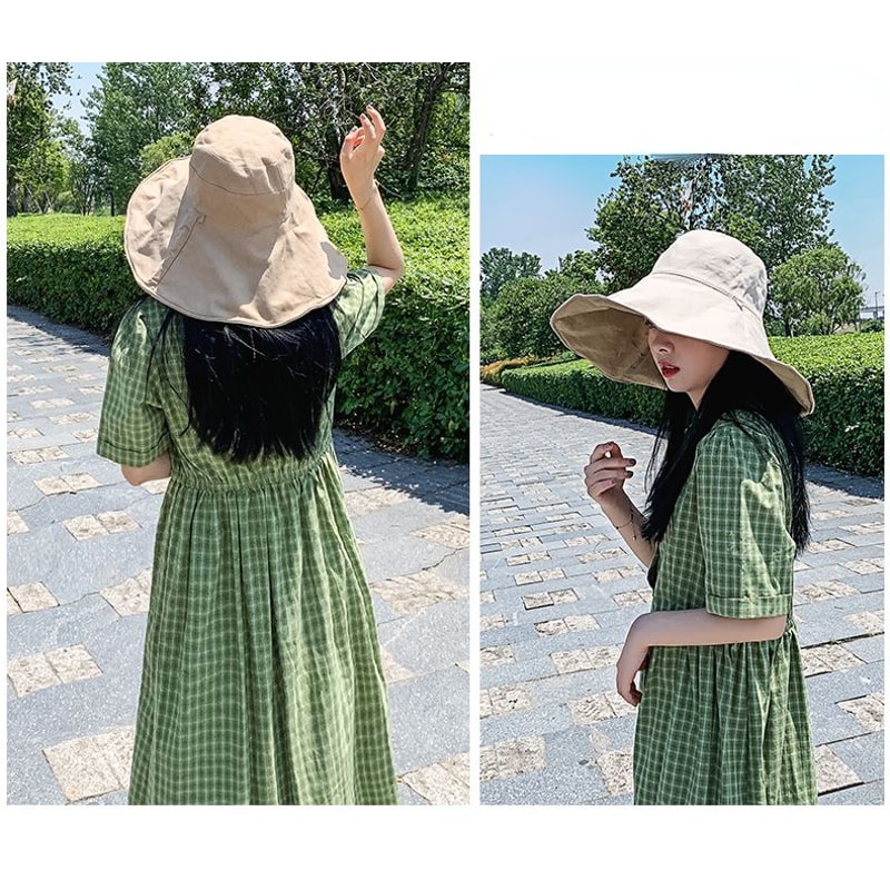 Double Sided Sun Protection Hat Anti UV Protection Beach Hat For Summer 15