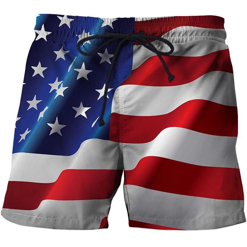 Hawaii National Flag Board Shorts Pants 3D Printed Casual Swim Wear for Sunny Beach Days