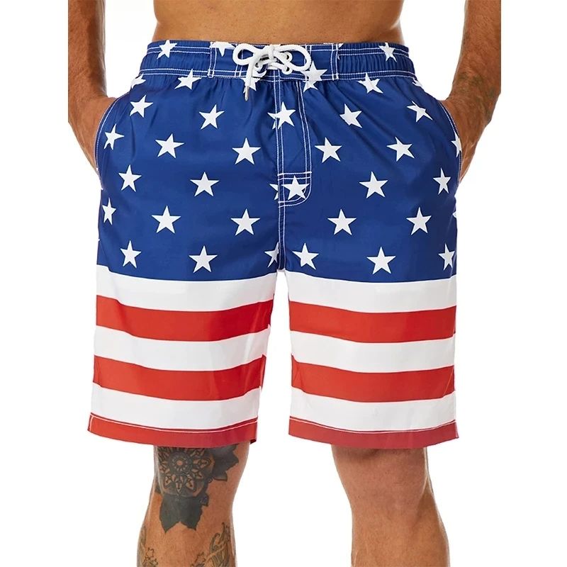 Hawaii National Flag Board Shorts Pants 3D Printed Casual Swim Wear for Sunny Beach Days