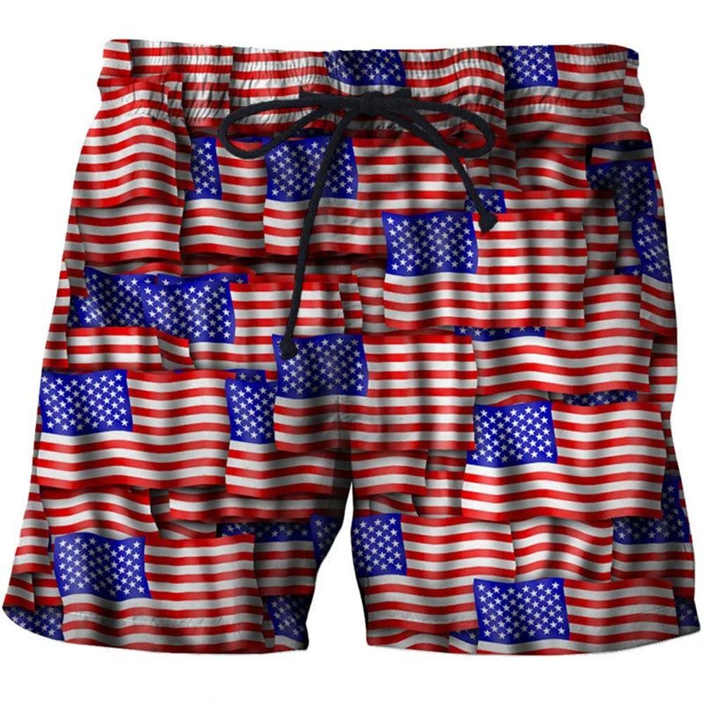 Hawaii National Flag Board Shorts Pants 3D Printed Casual Swim Wear for Sunny Beach Days